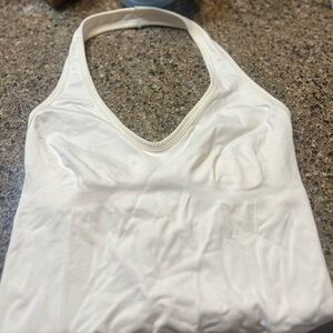 White Halter Top